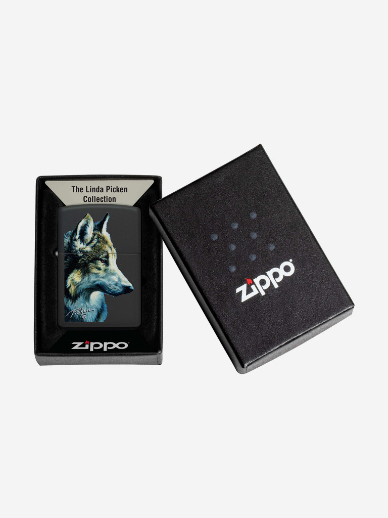 Зажигалка бензиновая ZIPPO 48598 Wolf Linda Picken