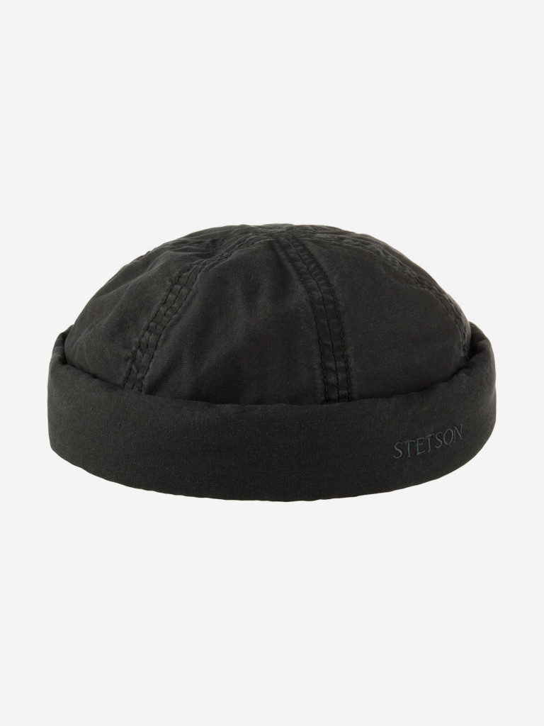 Шапка докер STETSON 8821107 DOCKER DELAVE ORGANIC COTTON (черный)