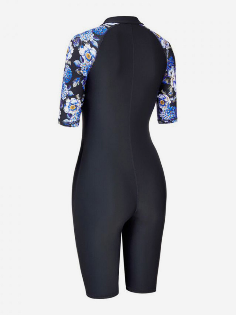 Гидрокостюм тренировочный женский Zoggs Kneesuit Sleeve Print