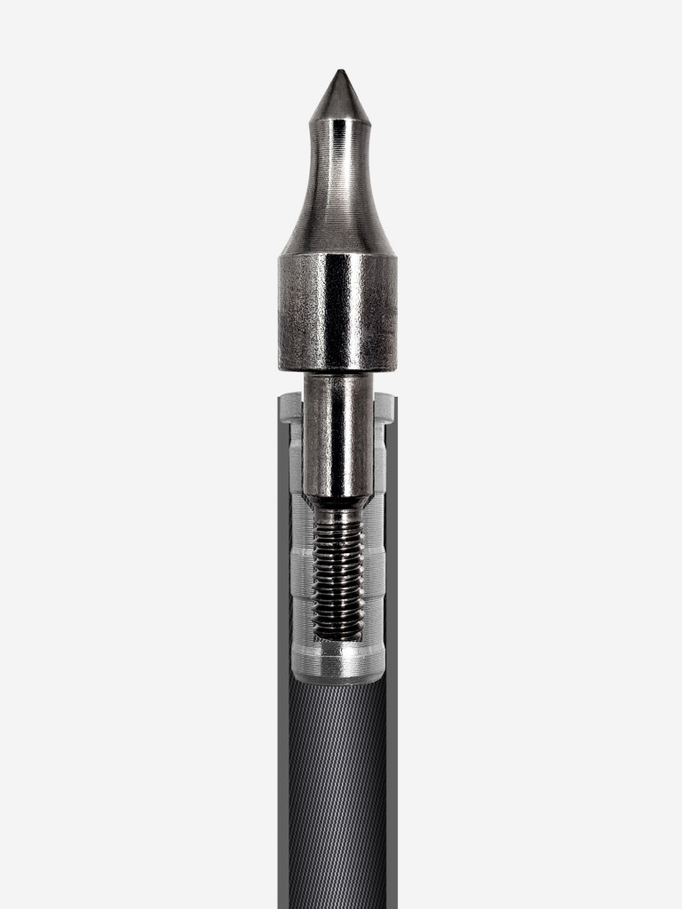 Стрела арбалетная карбоновая Centershot Toxic Carbon 22" Half Moon Nock (6шт.)