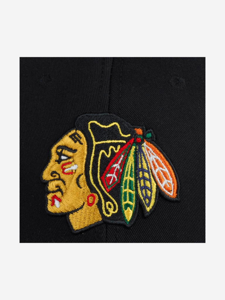 Бейсболка с сеточкой AMERICAN NEEDLE 44612A-CBH Chicago Blackhawks Cross Fade NHL (черный)