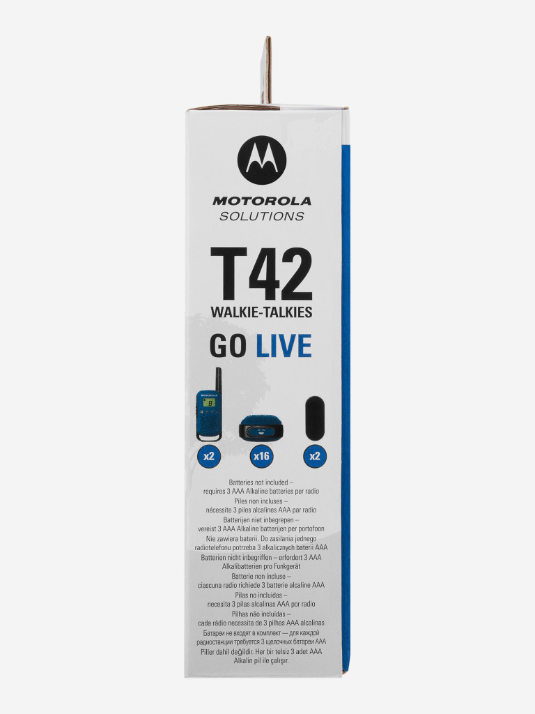 Комплект из двух радиостанций Motorola T42 BLUE (TALKABOUT)