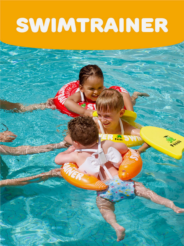 Надувной круг SWIMTRAINER «Classic» жёлтый для обучения плаванию, 4-8 лет