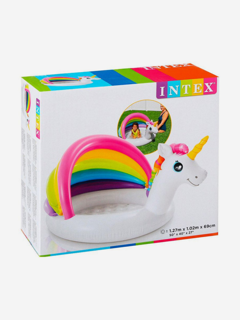Надувной детский бассейн Intex 57113 (127х102х69см) 1-3 года