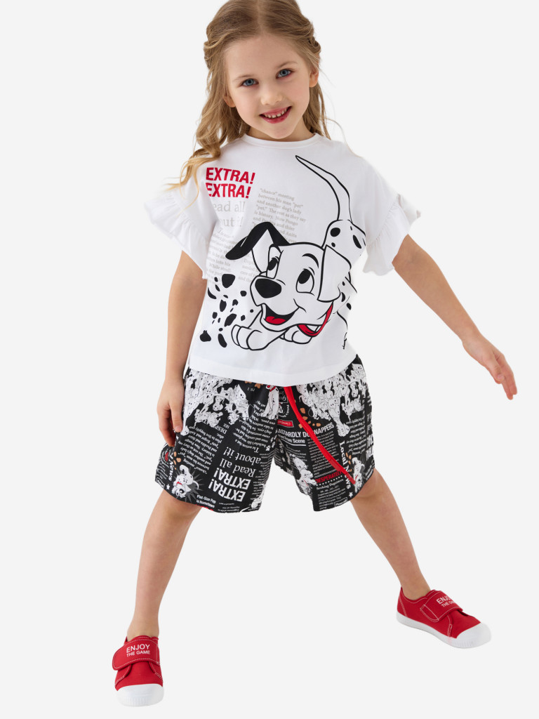 Комплект для девочек: футболка, шорты PlayToday