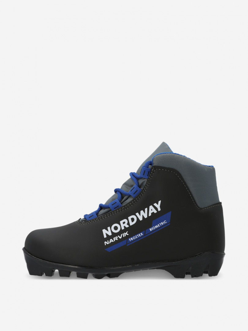 фото Ботинки для беговых лыж детские nordway narvik nnn, черный