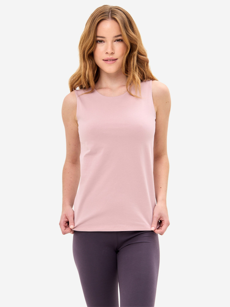 Майка розовая с нижним топом женская ANGAMI