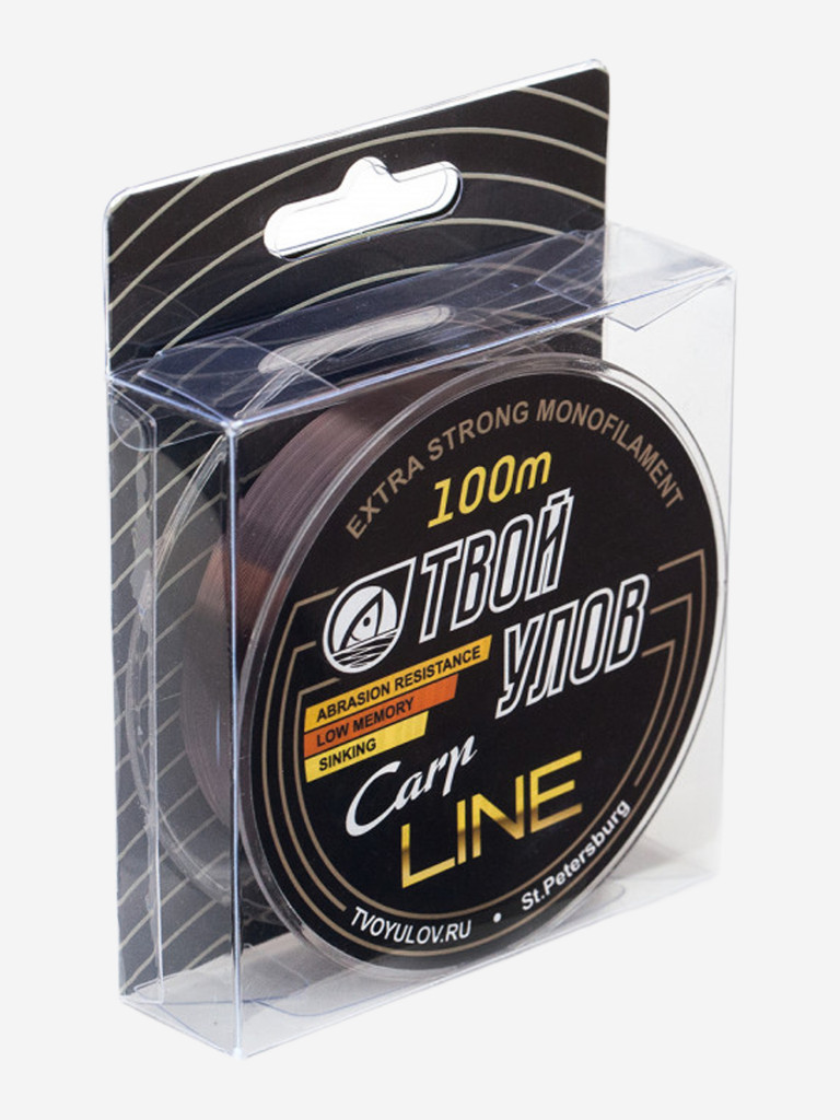 Леска карповая Твой Улов Carp Line, 100 м, 0,30 мм, 1 шт.