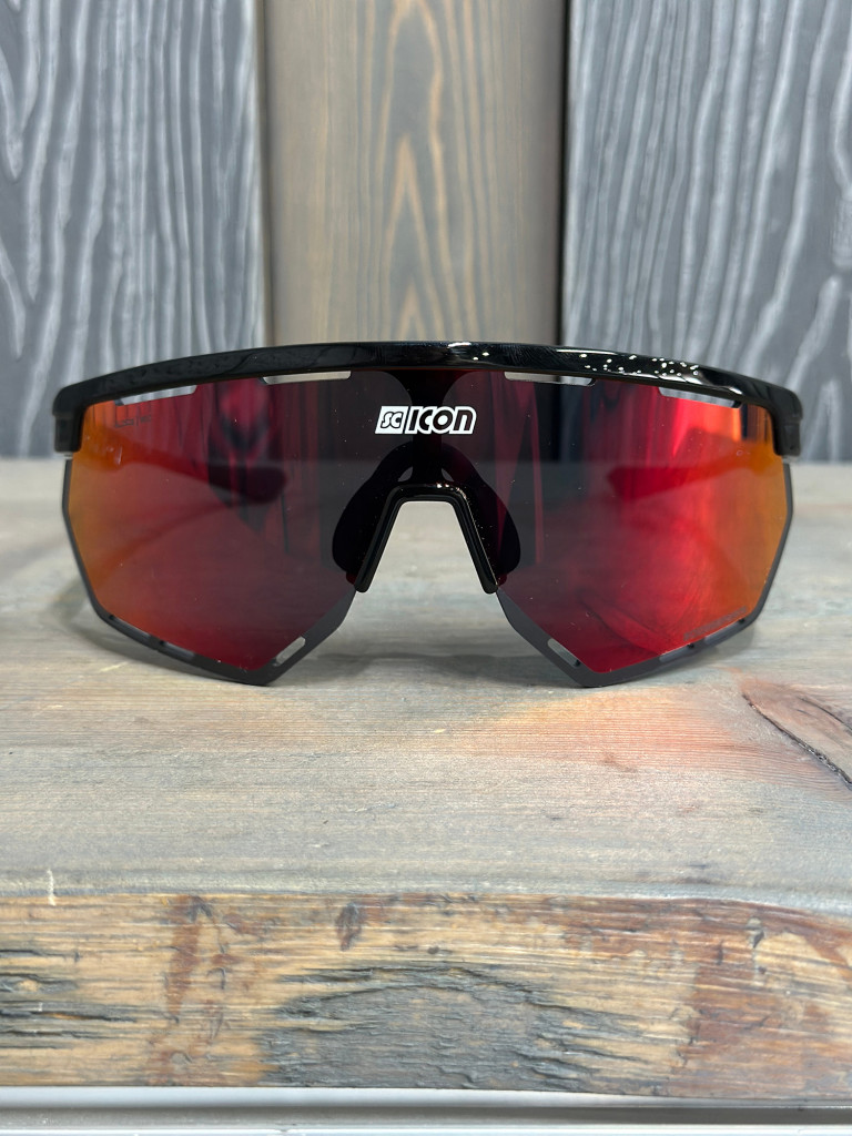 Очки спортивные Scicon AeroWing оправа Black Gloss линза SCNPP Multimirror Red
