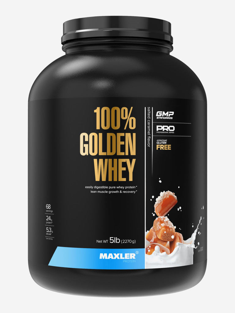 Протеин сывороточный для мужчин и женщин Maxler 100% Golden Whey, порошок, 2270 г - Ванильное мороженое