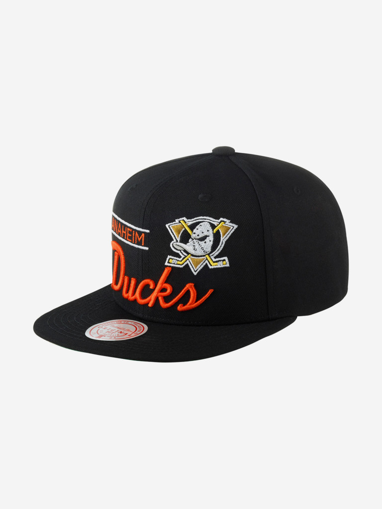 Бейсболка с прямым козырьком MITCHELL NESS 6HSSLD21213-ADUBLCK Anaheim Ducks NHL