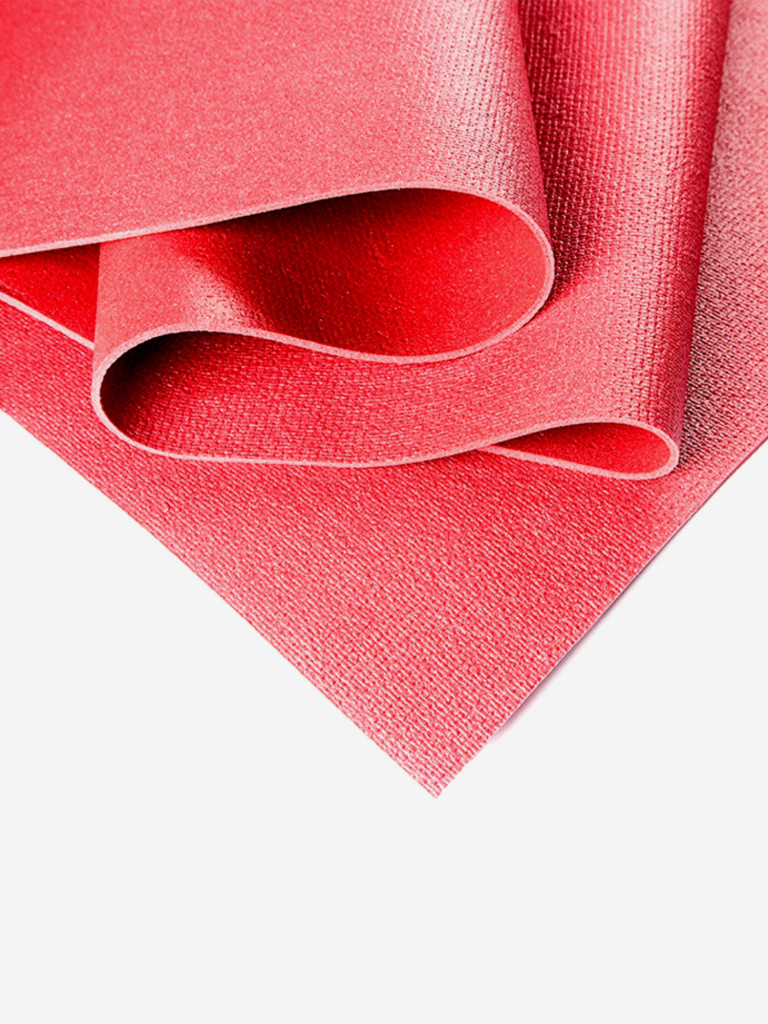 ЛЁГКИЙ коврик для йоги фитнеса Kailash Кайлаш, бордовый, 220 x 60 х 0,3 см, прочный и нескользящий из Германии, Bodhi Бодхи