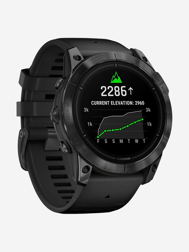 Спортивные часы Garmin EPIX PRO (Gen 2) Standard Edition 51 мм, серый, черный силиконовый ремешок