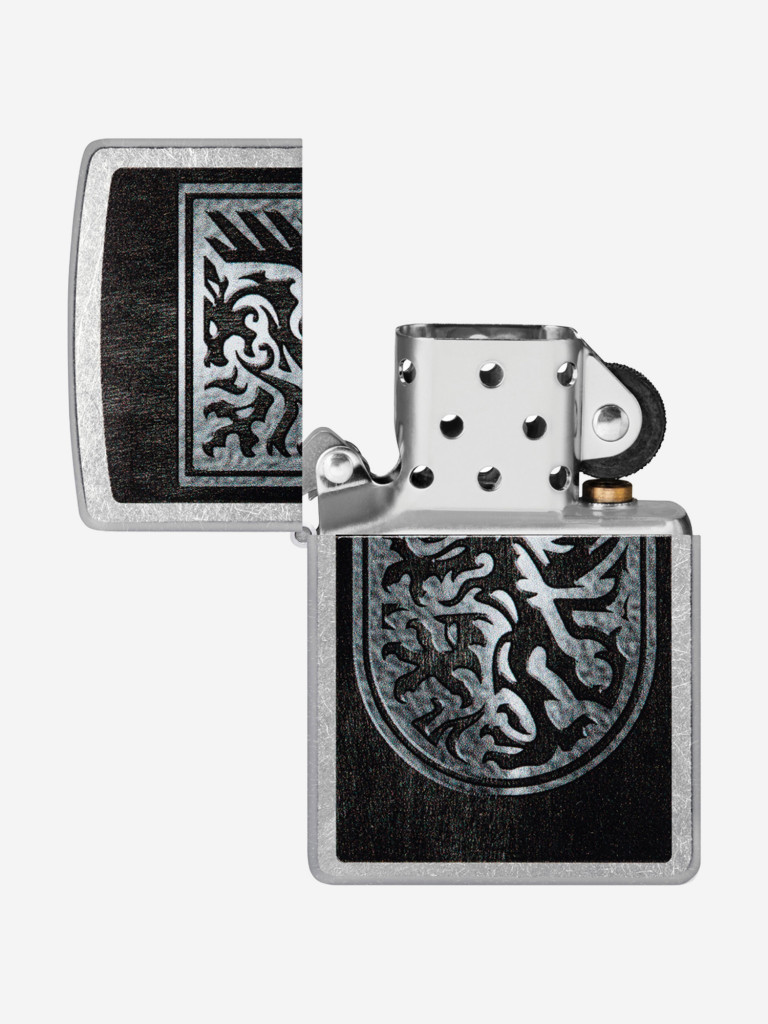 Зажигалка Zippo Dragon Design Street Chrome