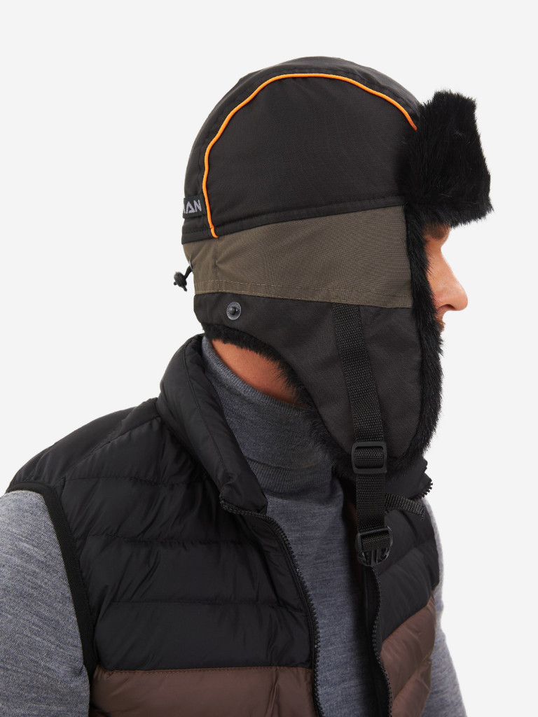 Шапка-ушанка зимняя мужская Huntsman Siberia Breathable меховая мембранная