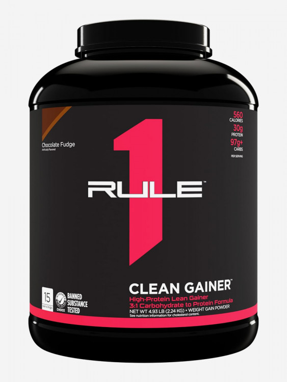 Гeйнeр Rule 1 Clean Gainer, 2240 г, Шоколадная помадка