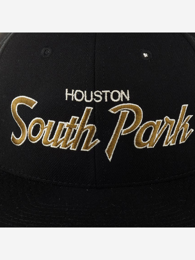 Бейсболка с прямым козырьком HOOD 100-MWL003-TX002-BK Houston South Park, TX (черный)