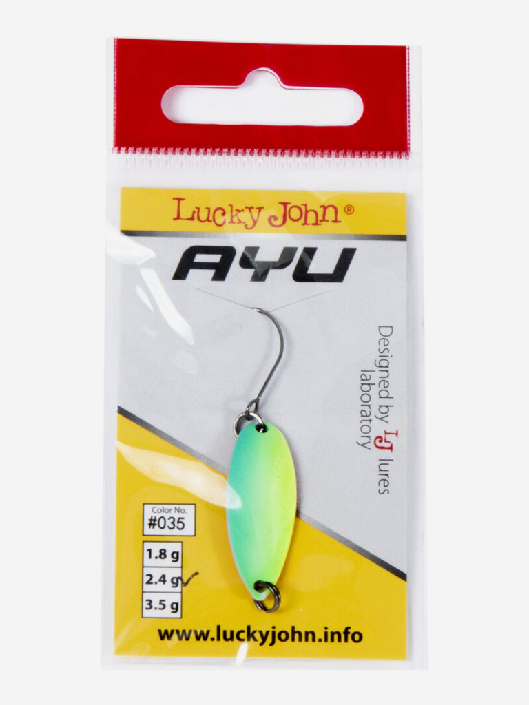 Блесна колеблющаяся Lucky John TR AYU, длина 29мм, вес 02.4г
