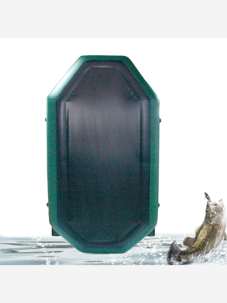 Лодка ПВХ Ridboat-220У, зеленая,1,5-местная, диаметр борта 360мм, для рыбалки, для охоты и путешествий