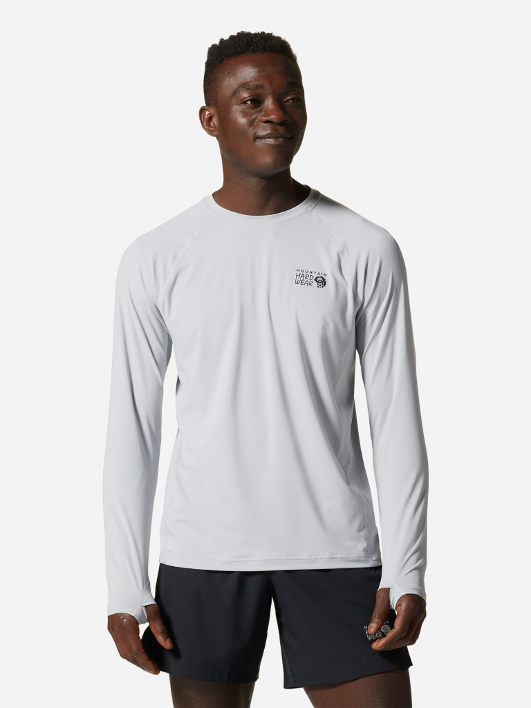 Лонгслив мужской Mountain Hardwear Crater Lake Long Sleeve Crew серый цвет  — купить за 4599 руб., отзывы в интернет-магазине Спортмастер