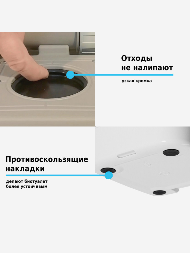 Биотуалет Lupmex 79112P 12л с индикатором с пробниками гранул