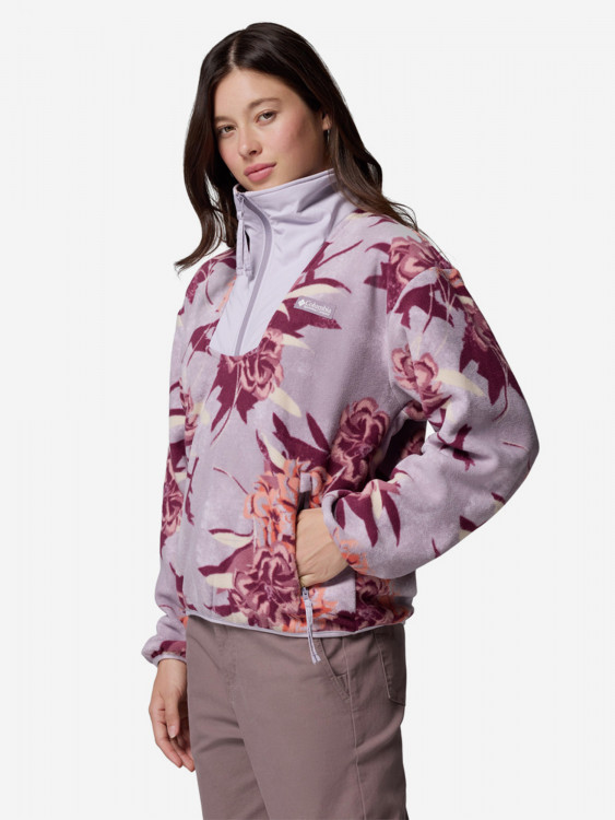 Джемпер флисовый женский Columbia Sequoia Grove Printed Half Zip