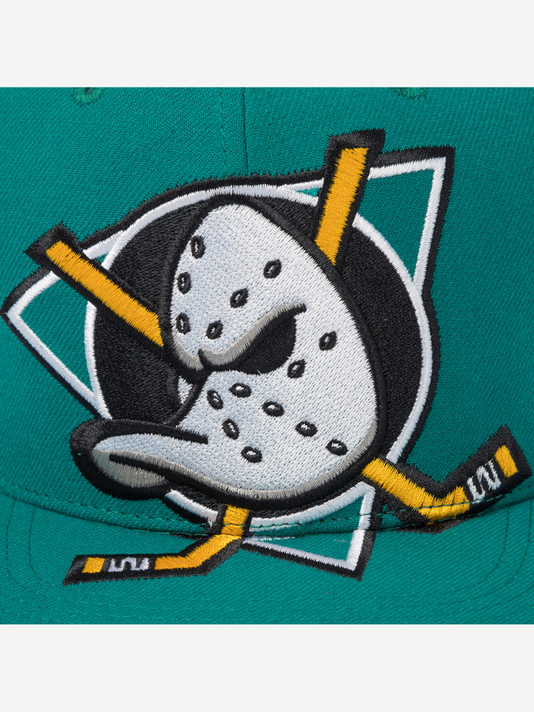 Бейсболка с прямым козырьком MITCHELL NESS HS10519-ADUTEAL Anaheim Ducks NHL (голубой)