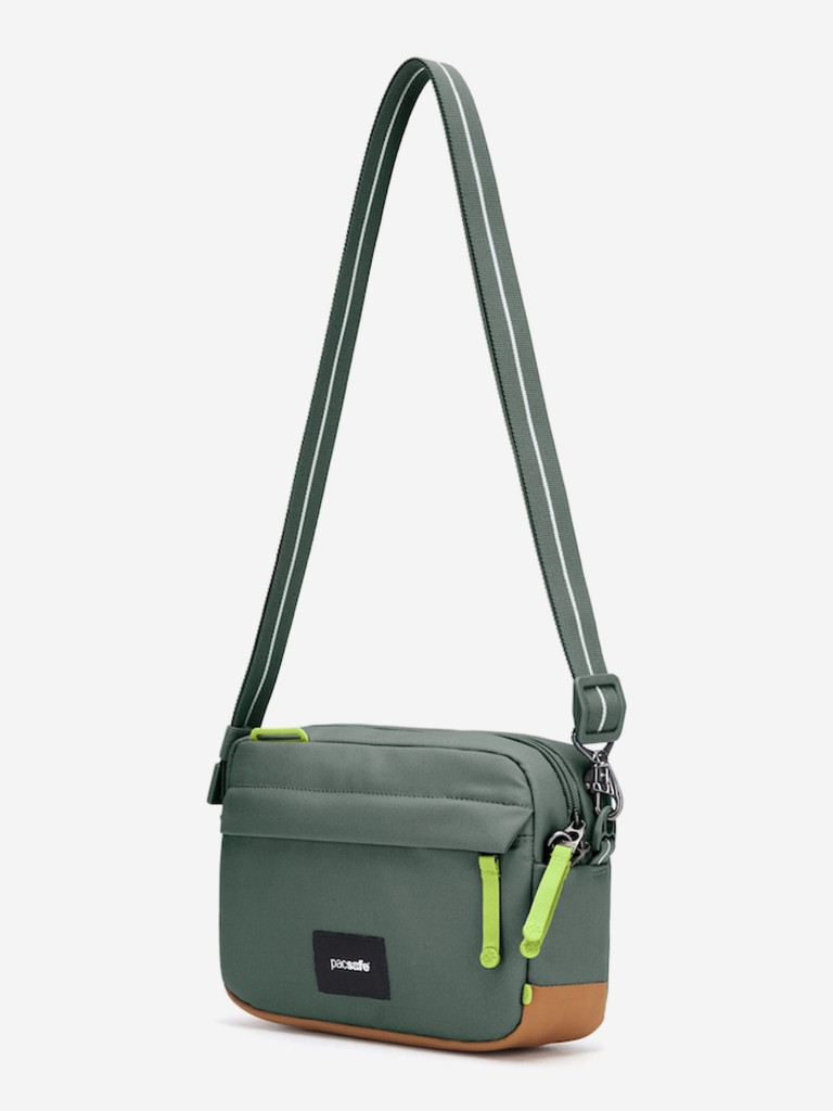 Сумка антивор Pacsafe GO crossbody, Spruce Green, 2,5 л.