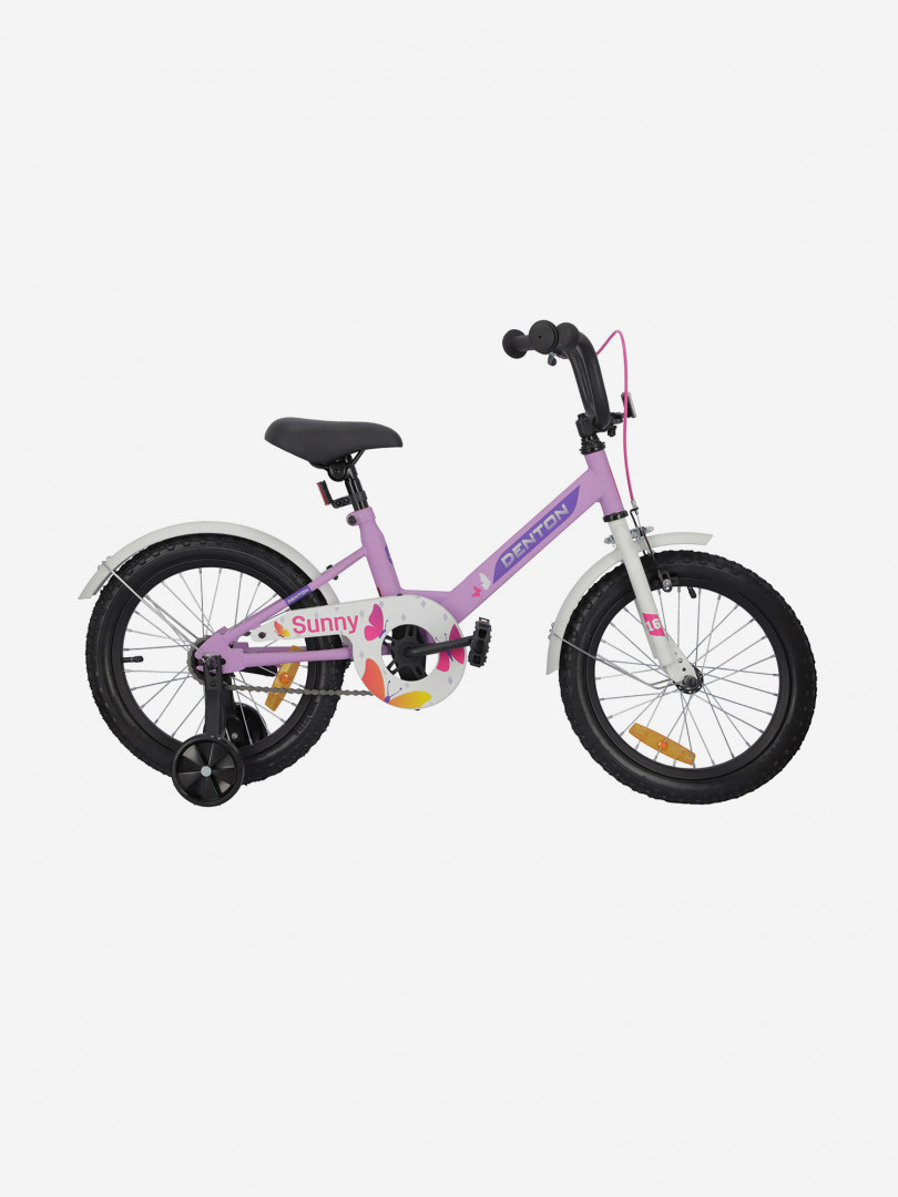 фото Велосипед для девочек denton sunny 16" 2024, фиолетовый