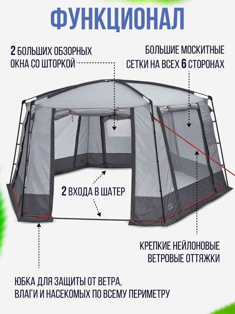 Шатер с москитными сетками Trek Planet Siesta Tent