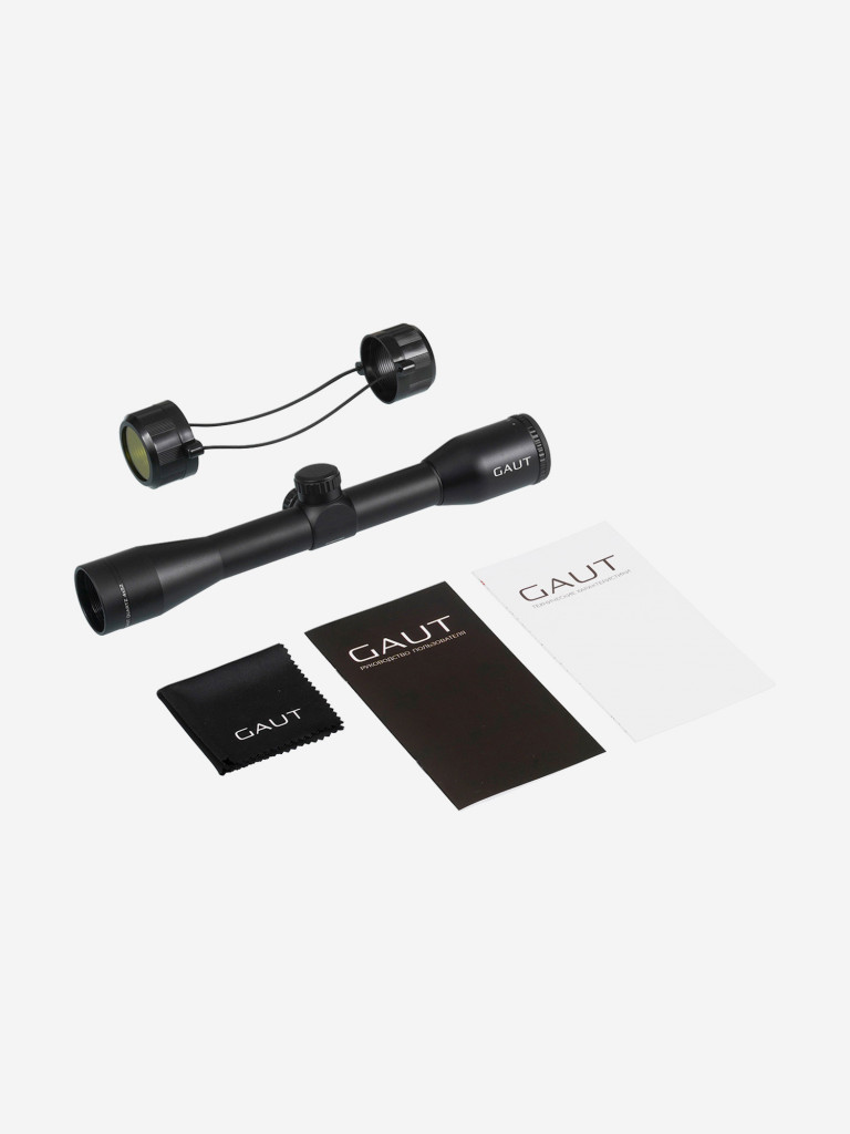Прицел Gaut Quartz 4x32, сетка 3 (Mil-Dot) нить, без подсветки, 25.4мм, поправки 1/4 МОА