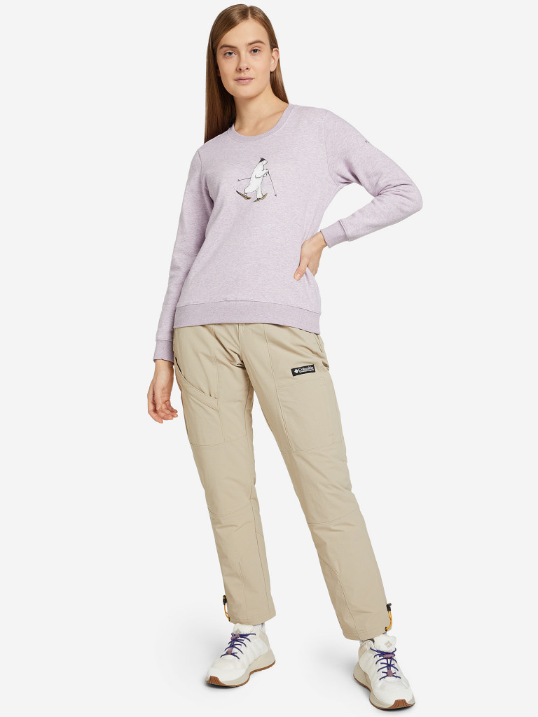 Columbia Women's Hart Mountain II Graphic Crew Sweatshirt - Soft Cotton Blend, Regular Fit - View #6