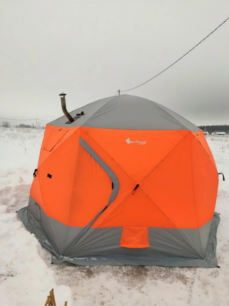 Зимняя палатка Terbo-Mir 2022 четырехслойная мобильная баня для кемпинга и рыбалки