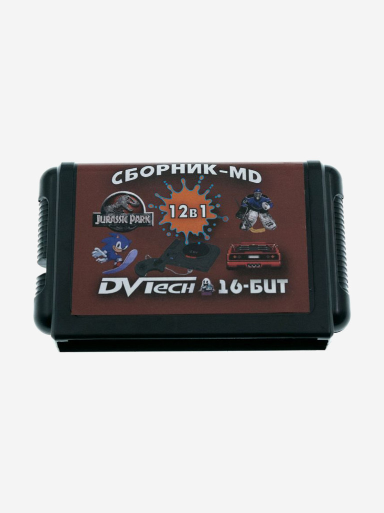 Картридж игровой DVTech 12 в 1 (на русском) 16bit