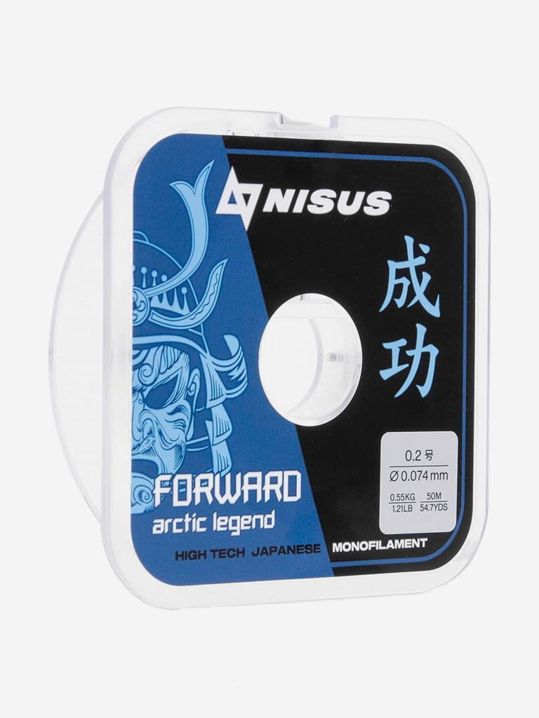 Леска для рыбалки Nisus FORWARD ARCTIC LEGEND Nylon 0,074мм, 50м, 0,55кг, прозрачный