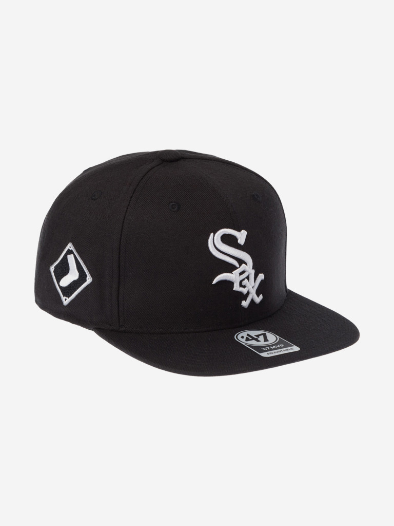 Бейсболка с прямым козырьком 47 BRAND B-SRS06WBP-BKD Chicago White Sox MLB