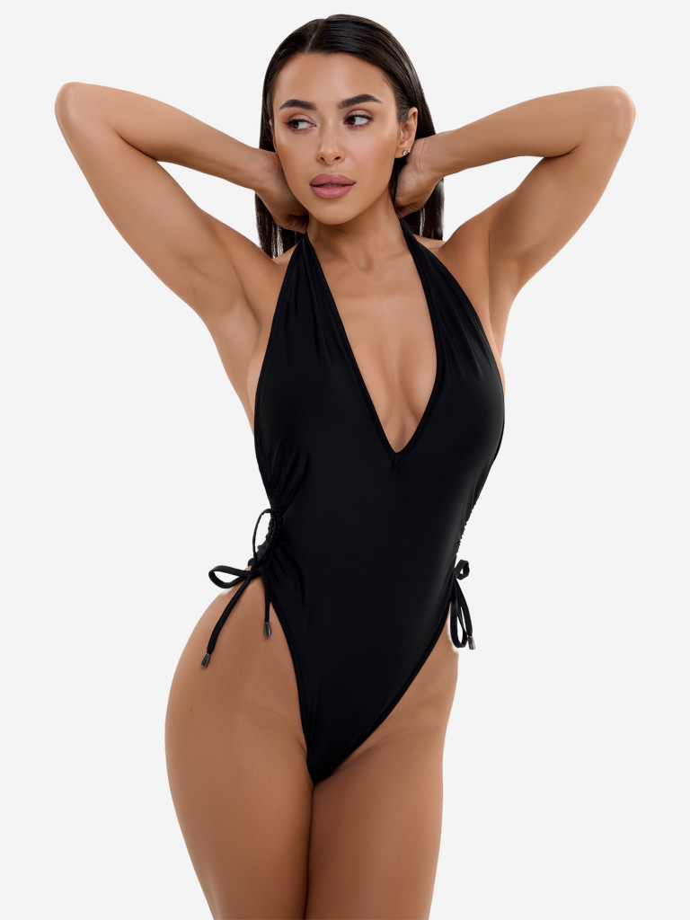 Слитный купальник женский Bona Fide: Sexy back SwimSuit "Black"