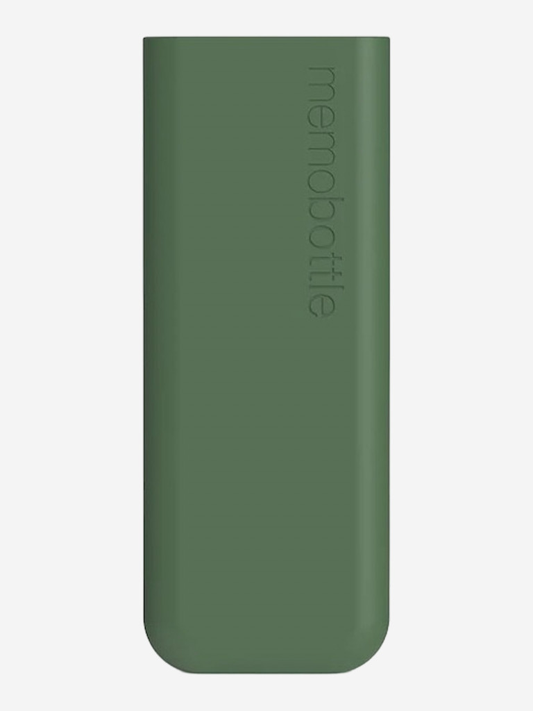 Бутылка с силиконовым чехлом Memobottle Slim, зеленый