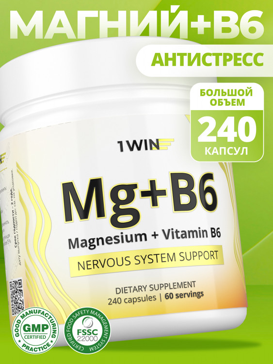 Магний В6 1WIN 240 капсул