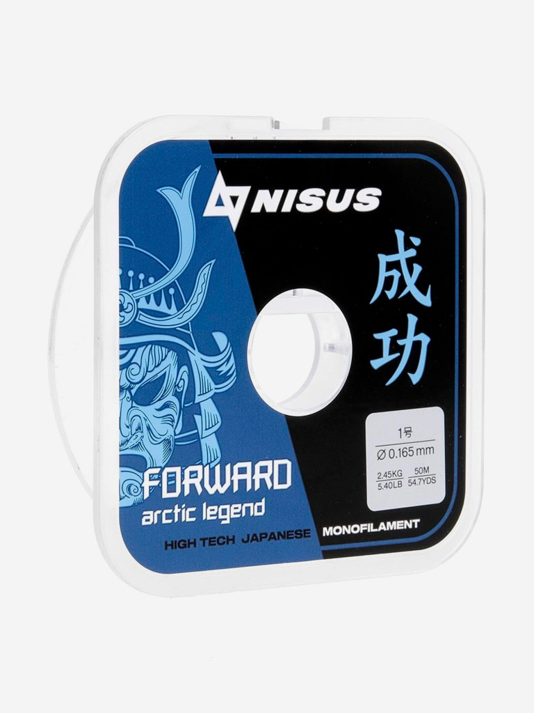 Леска для рыбалки Nisus FORWARD ARCTIC LEGEND Nylon 0,165мм, 50м, 2,45кг, прозрачный