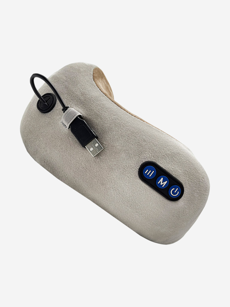 Массажная подушка Centek CT-2199 3.7 Вт, 7 режимов, 12 головок, ИНФРАКРАСНЫЙ ПРОГРЕВ, Li-ion 2000мАч