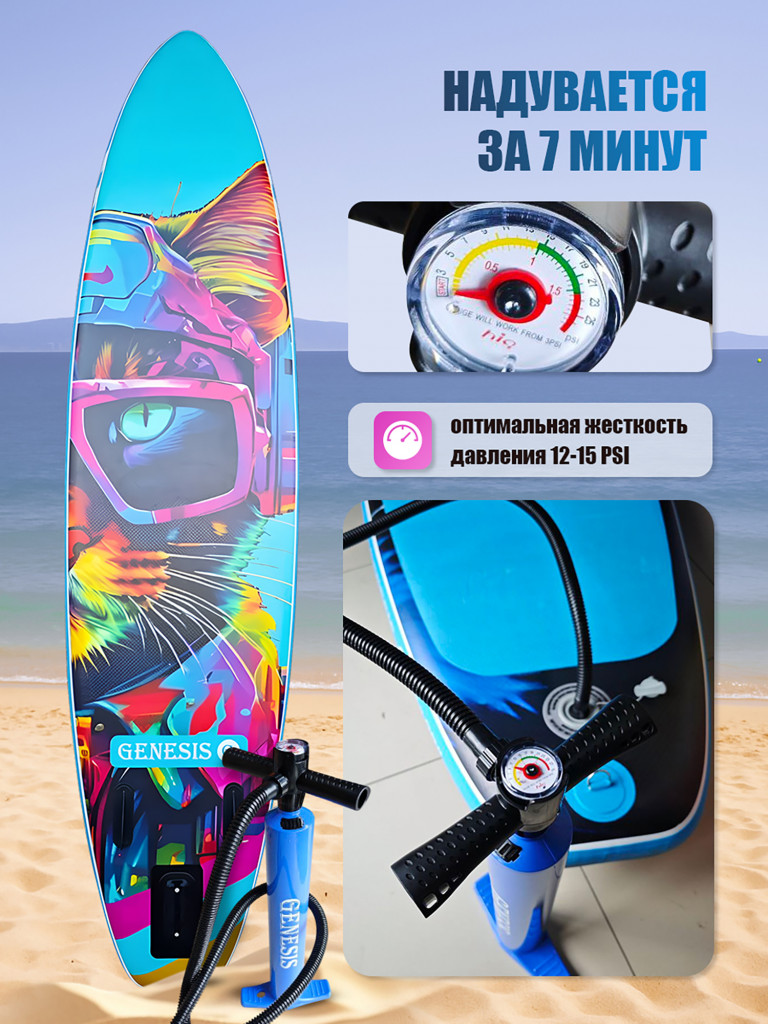 Надувная SUP-доска GENESIS 11 City Cat