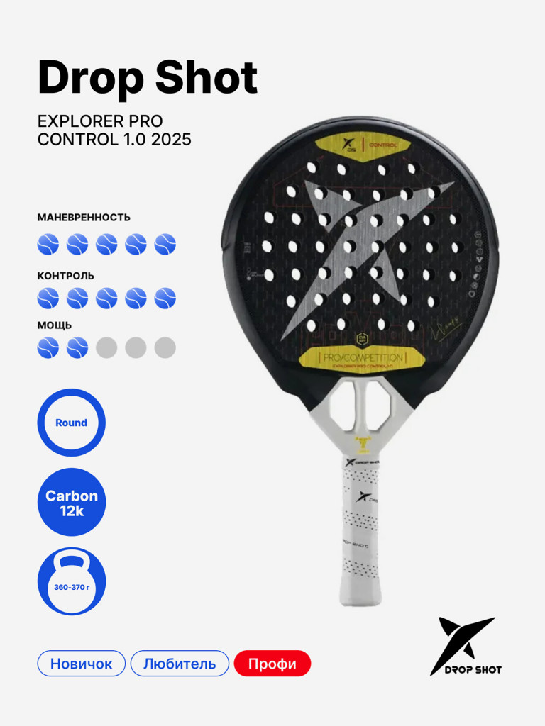 Ракетка для падела Drop Shot Explorer Pro Control 1.0