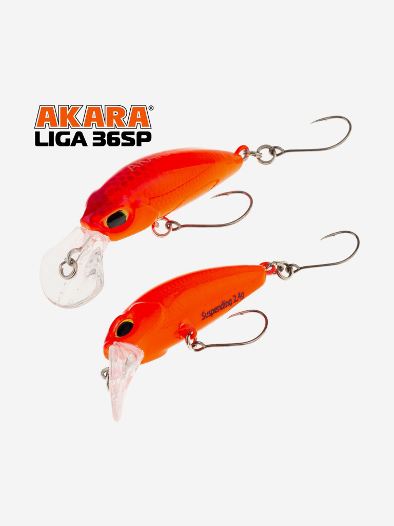 Воблер Akara Liga 36SP минноу суспендер на форель 2,4гр A163