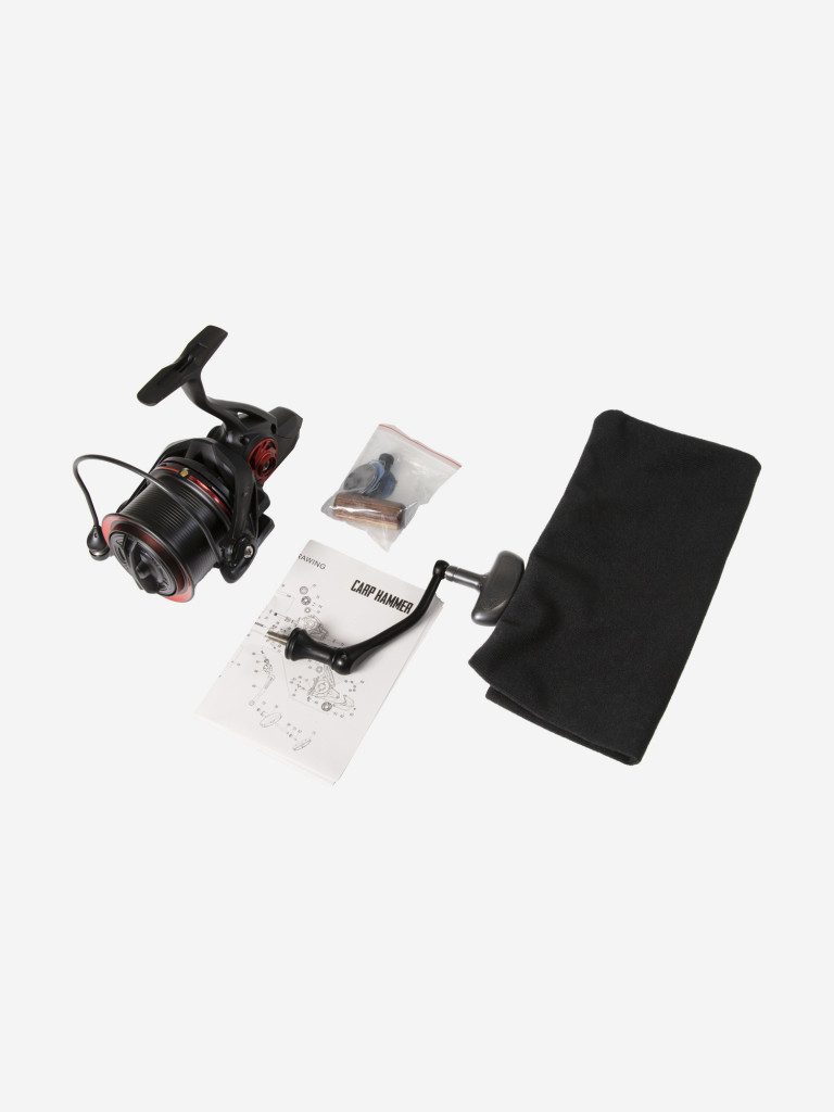 Катушка рыболовная карповая Volzhanka Carp Hammer 8000 (11+1BB) 0.35мм /310м, катушка карповая Волжанка