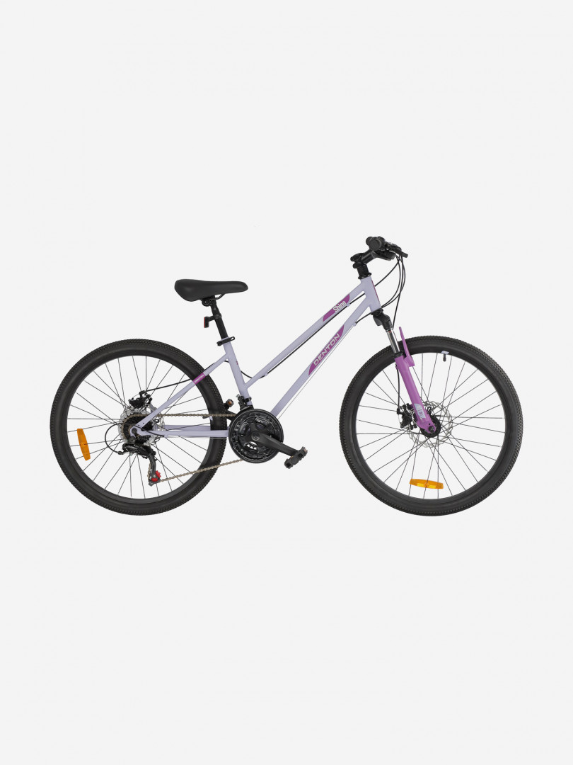 фото Велосипед для девочек denton shine 2.0 24" 2024, фиолетовый
