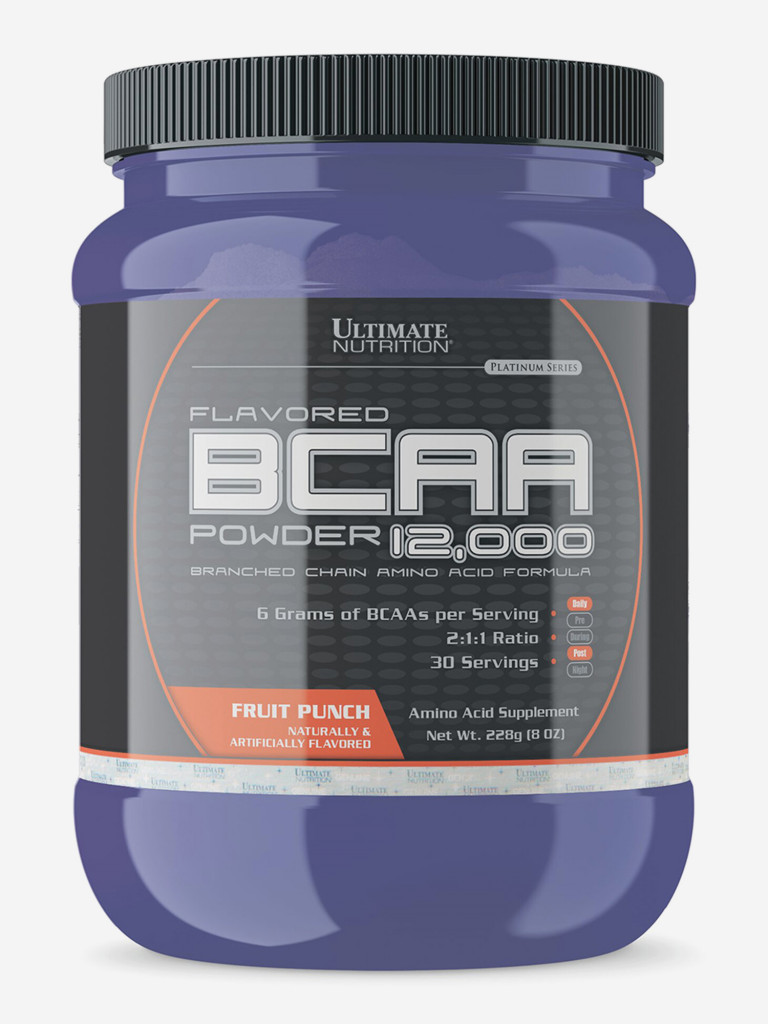 Аминокислоты Ultimate Nutrition BCAA 12000, 228 г, Фруктовый пунш