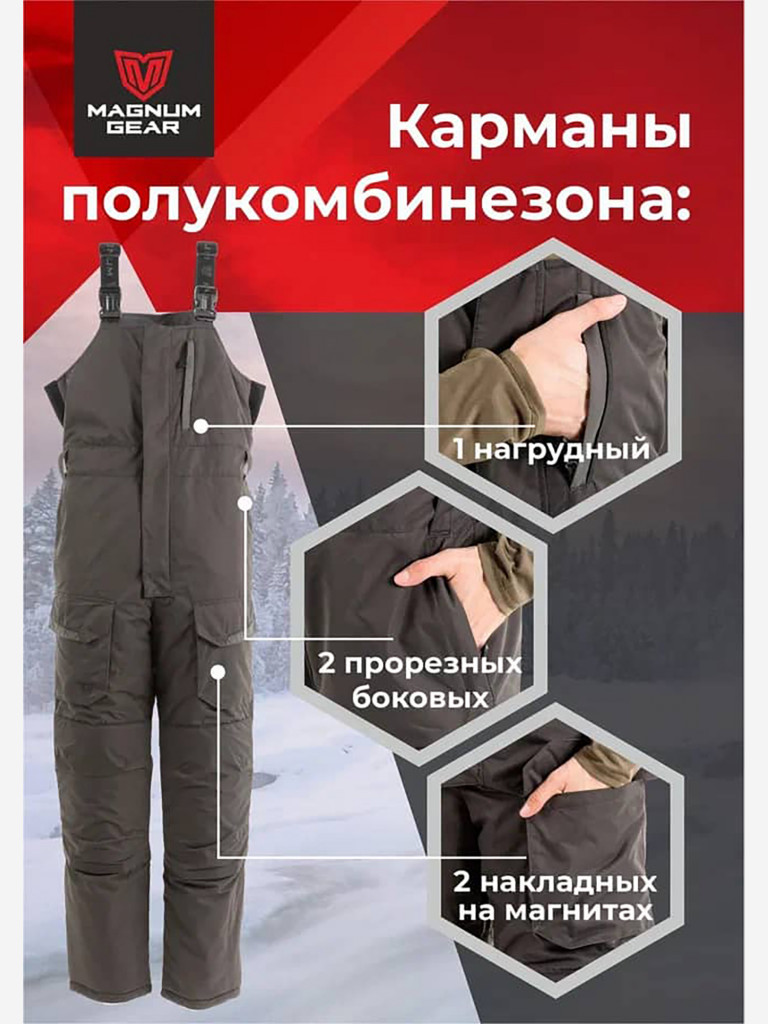 Костюм для рыбалки MAGNUM GEAR YAMAL -40° С графит