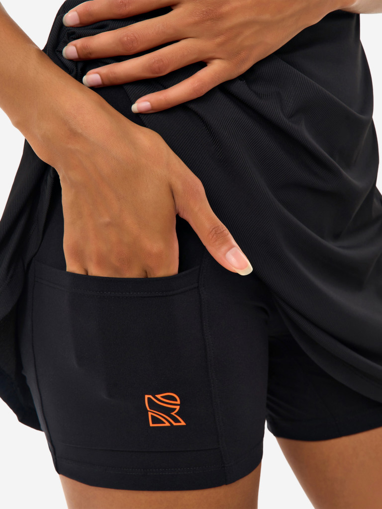 Велосипедки женские RAQUETA SPORT с карманами, Bright&Black