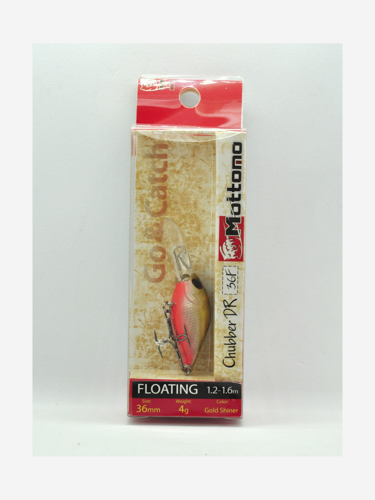 Воблер Mottomo Chubber DR 36F 4g Gold Shiner